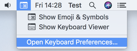 Keyboard Viewer example