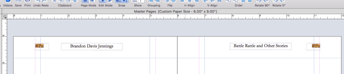 Headers on master pages
