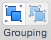Group Shapes toolbar icon
