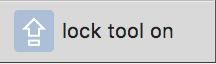 Tool lock icon on