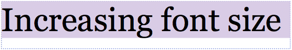 Paragraph selection shown in purple