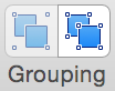 Ungroup Shapes toolbar icon